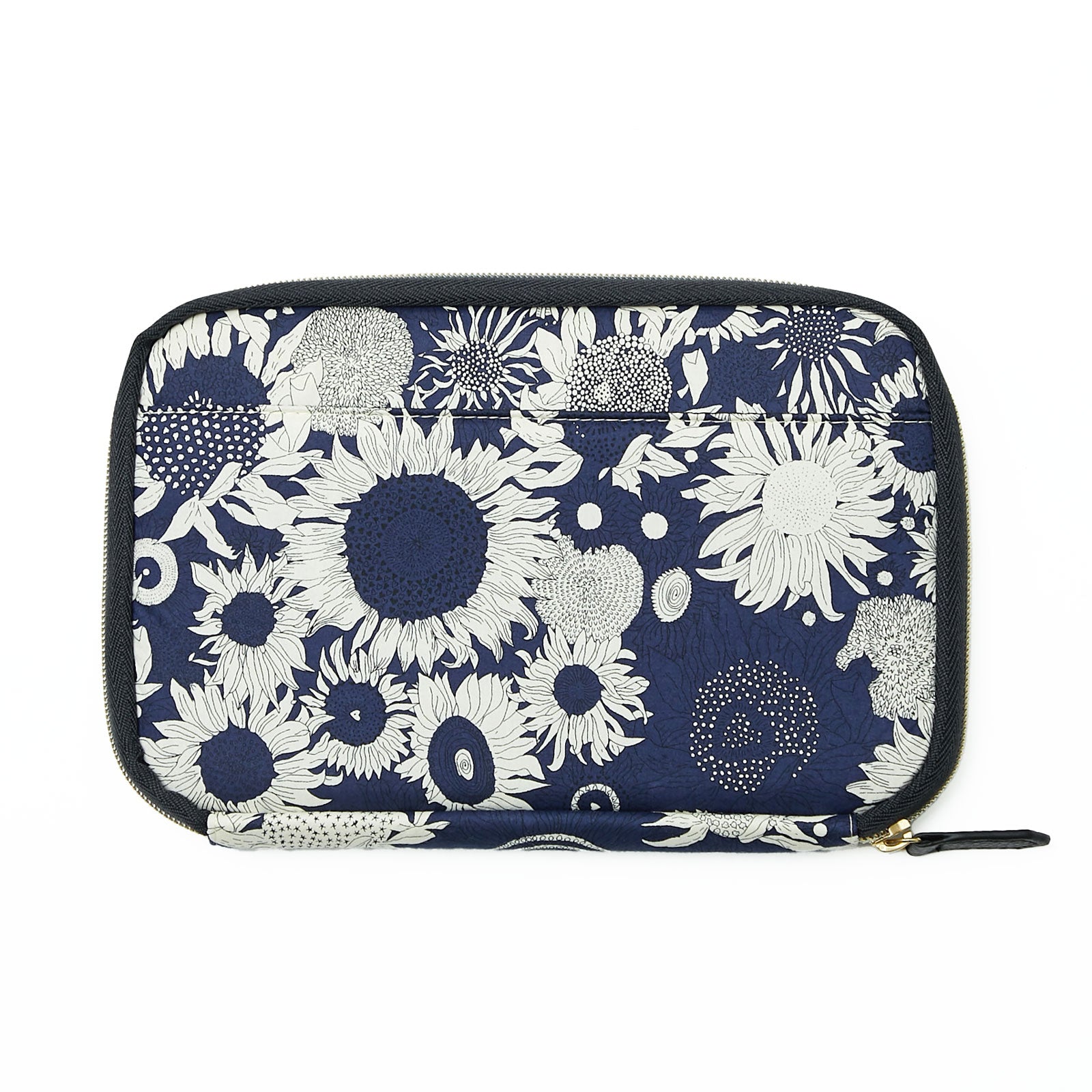 リバティプリント お財布型マルチポーチ Small Sus　ネイビーブルー