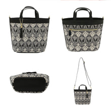 画像をギャラリービューアに読み込む, 【NEW】リバティプリント 2WAY キルティングショルダーバッグ #187a Ianthe（アイアンシ）　ブラック
