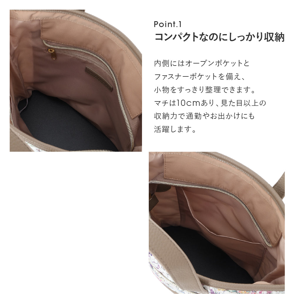 タッセル付きキルティングショルダーバッグ Yoshie 　スモーキーグレー