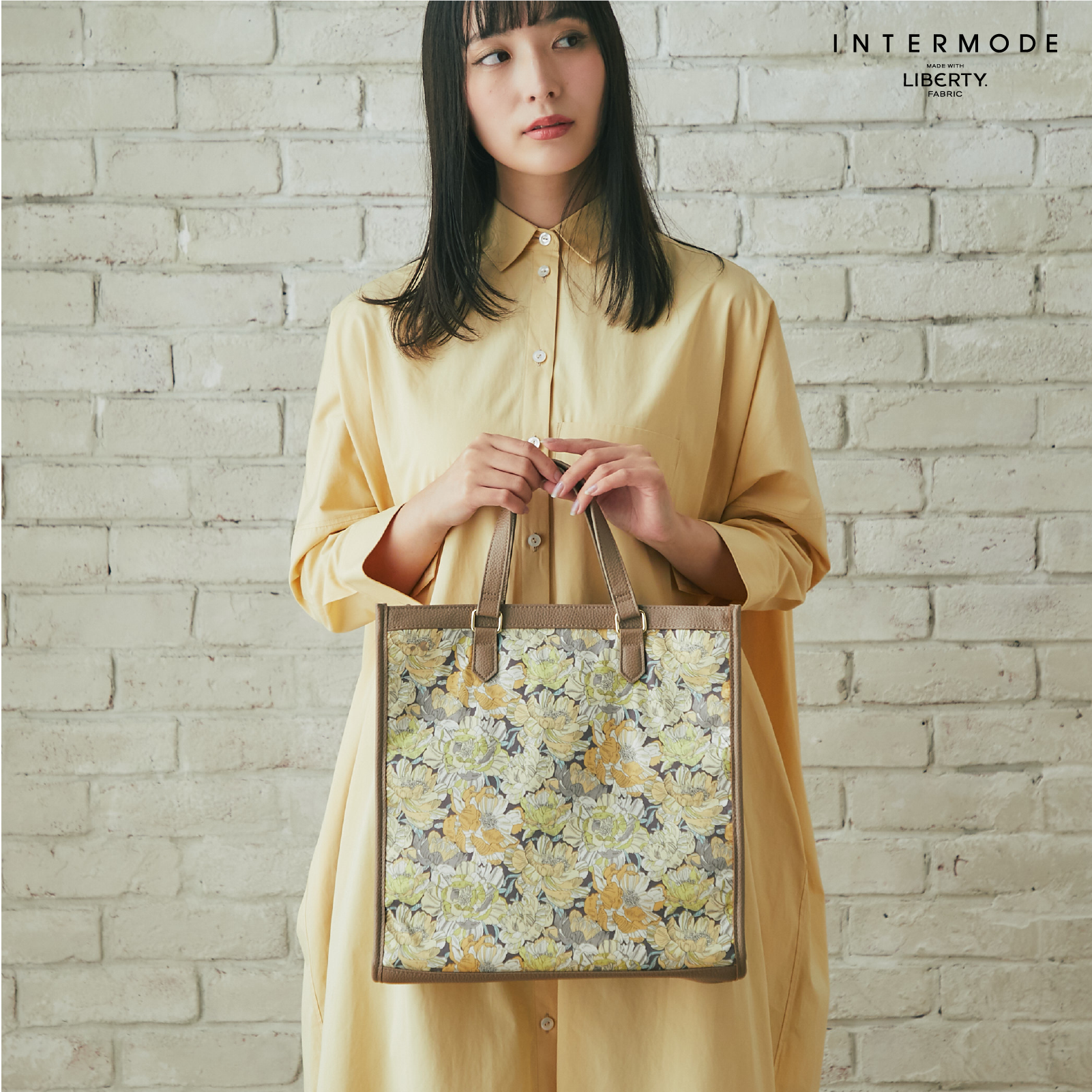 LIBERTY生地使用　handmade モヘアセータートートバッグ LIBERTY SUMMER SALE – INTERMODE KAWABE