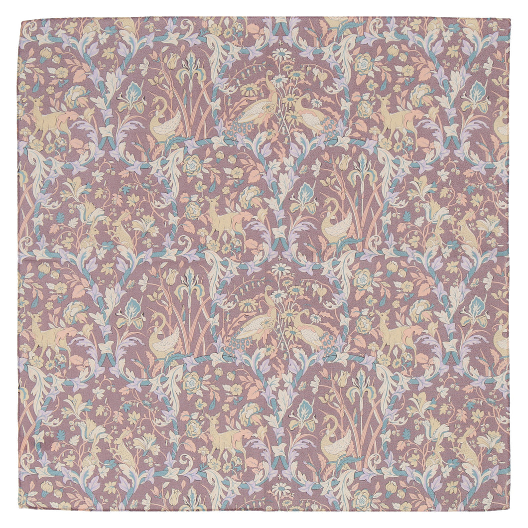 【NEW】婦人プリントハンカチ #190c JOAN　ベージュ