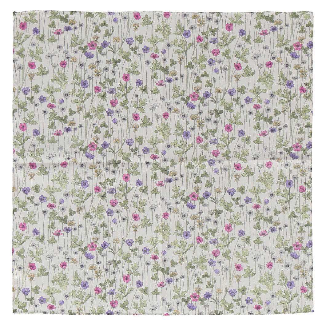 NEW】婦人プリントハンカチ #190c Josephine's Garden ライラック