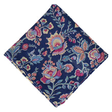 画像をギャラリービューアに読み込む, 【NEW】大人のガーゼハンカチ #190b KAZUSA　ネイビーブルー
