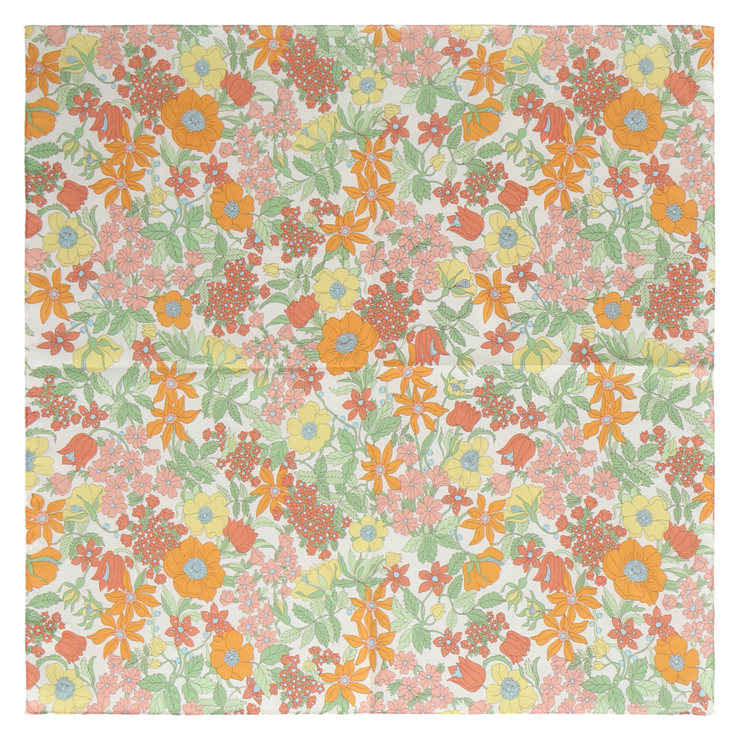 NEW】婦人プリントハンカチ #190c Clarabell オレンジ – INTERMODE KAWABE