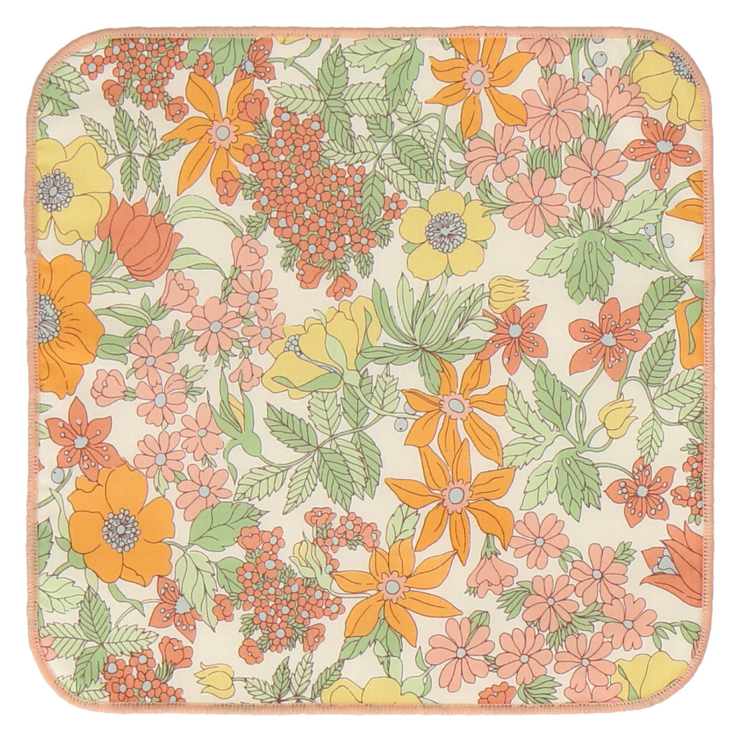 【NEW】婦人タオルハンカチ #191b Clarabell　オレンジ