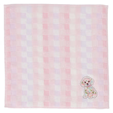 画像をギャラリービューアに読み込む, 【NEW】婦人タオルハンカチ #191a 犬　ピンク
