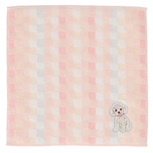 画像をギャラリービューアに読み込む, 【NEW】婦人タオルハンカチ #191b 犬　ローズピンク

