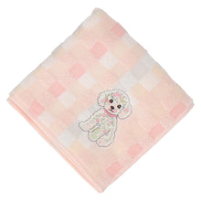 画像をギャラリービューアに読み込む, 【NEW】婦人タオルハンカチ #191b 犬　ローズピンク
