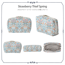 画像をギャラリービューアに読み込む, 【NEW】ポーチ #193c Strawberry Thief Spring　ブルー
