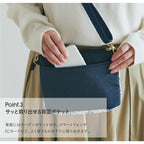ミニショルダーバッグ　ネイビーブルー