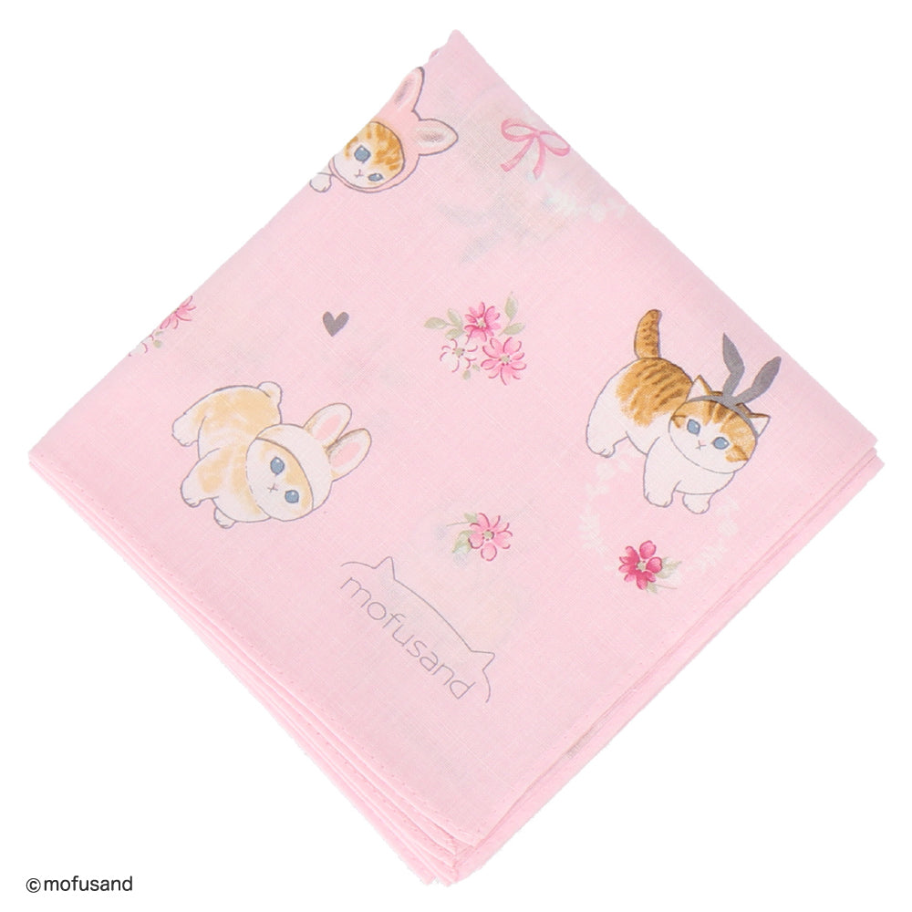 NEW】プリントハンカチ うさにゃん #202a ピンク – INTERMODE KAWABE