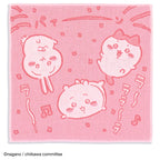 3重ガーゼハンカチ  　ピンク
