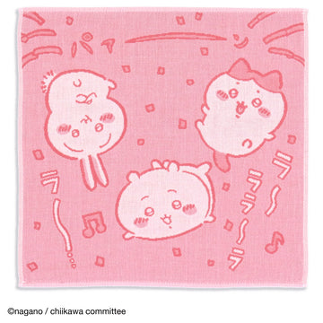 3重ガーゼハンカチ  　ピンク
