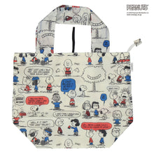 画像をギャラリービューアに読み込む, 【NEW】折りたたみトートバッグ スヌーピー&amp;フレンズ　アイボリー
