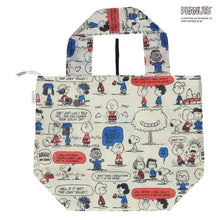 画像をギャラリービューアに読み込む, 【NEW】折りたたみトートバッグ スヌーピー&amp;フレンズ　アイボリー

