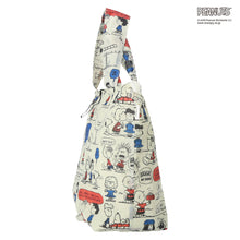 画像をギャラリービューアに読み込む, 【NEW】折りたたみトートバッグ スヌーピー&amp;フレンズ　アイボリー
