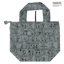 画像をギャラリービューアに読み込む, 【NEW】折りたたみトートバッグ スヌーピー コミック　カーキ
