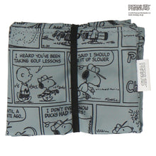画像をギャラリービューアに読み込む, 【NEW】折りたたみトートバッグ スヌーピー コミック　カーキ
