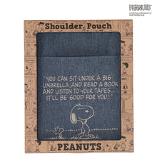 画像をギャラリービューアに読み込む, 【NEW】縦型ショルダーポーチ スヌーピー&amp;ウッドストック　デニムブルー
