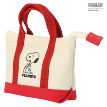 画像をギャラリービューアに読み込む, 【NEW】トートバッグ型ミニポーチ もぐもぐスヌーピー　レッド
