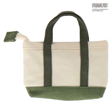 画像をギャラリービューアに読み込む, 【NEW】トートバッグ型ミニポーチ  チャーリー・ブラウン&amp;スヌーピー　カーキ
