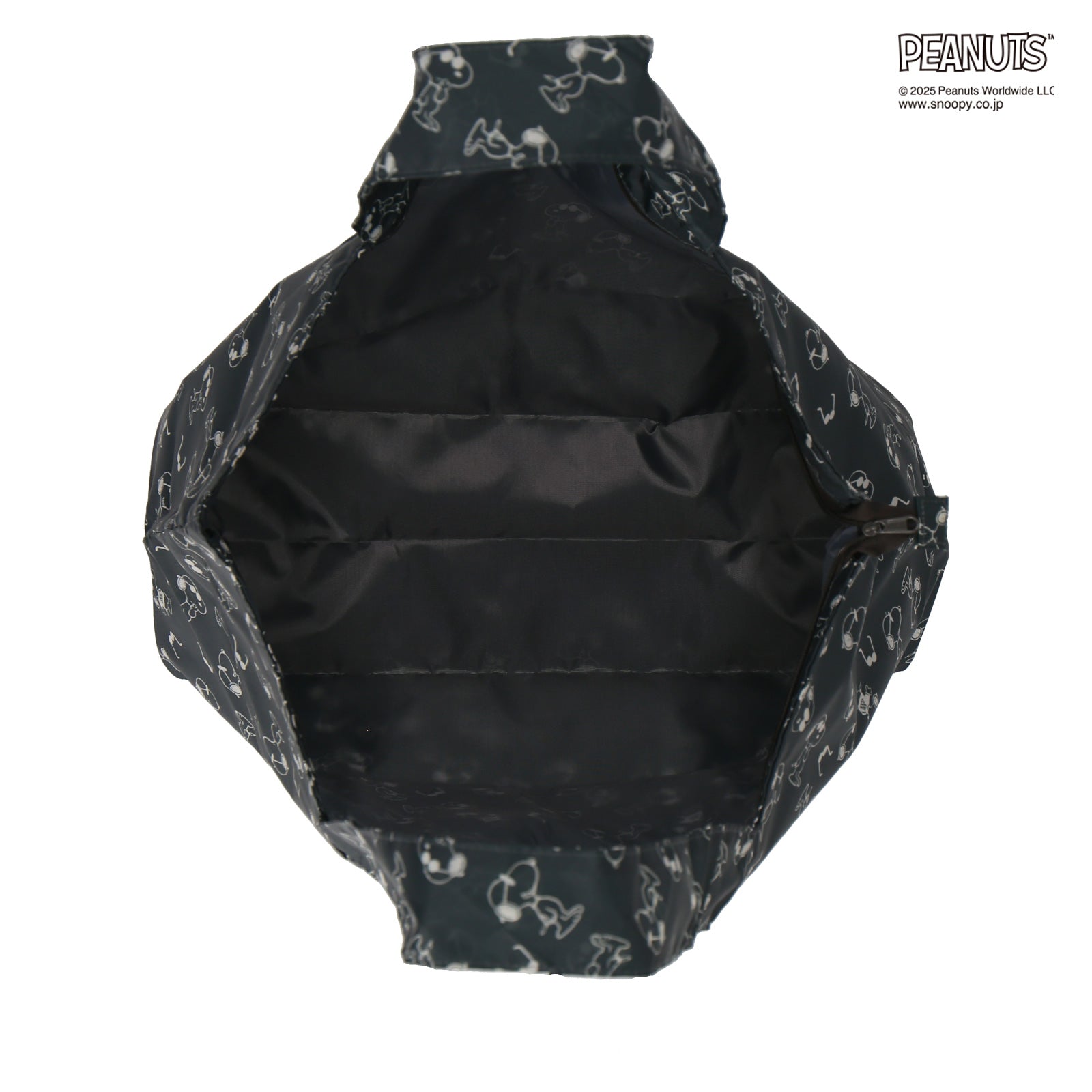 NEW】折りたたみトートバッグL スヌーピー ジョー・クール グレー