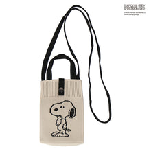 画像をギャラリービューアに読み込む, 【NEW】ニットショルダーバッグ スヌーピー　アイボリー
