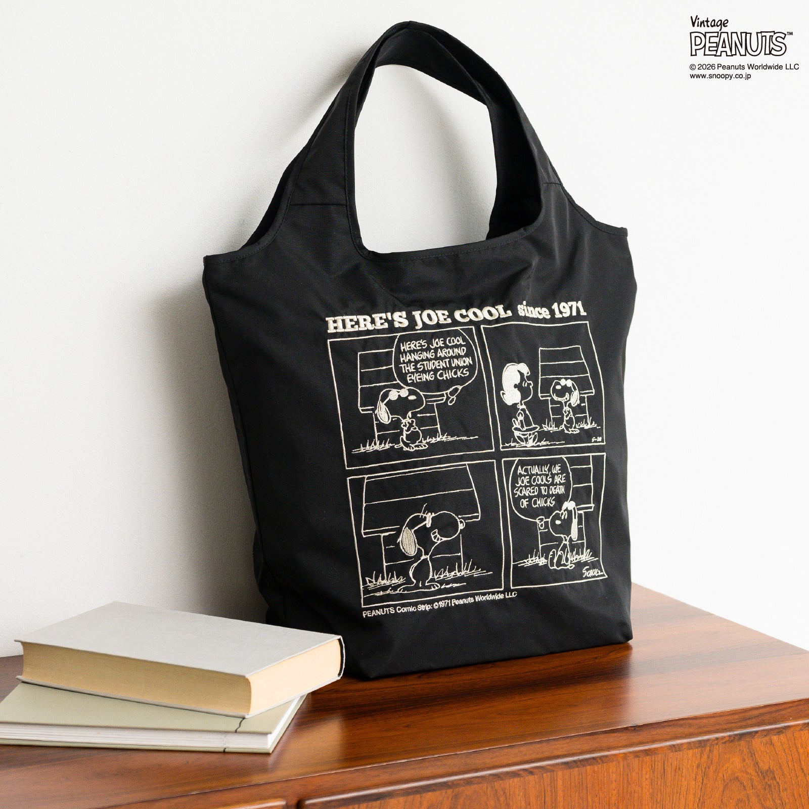 NEW】刺繍バッグ ジョー・クール フロムコミックス ブラック