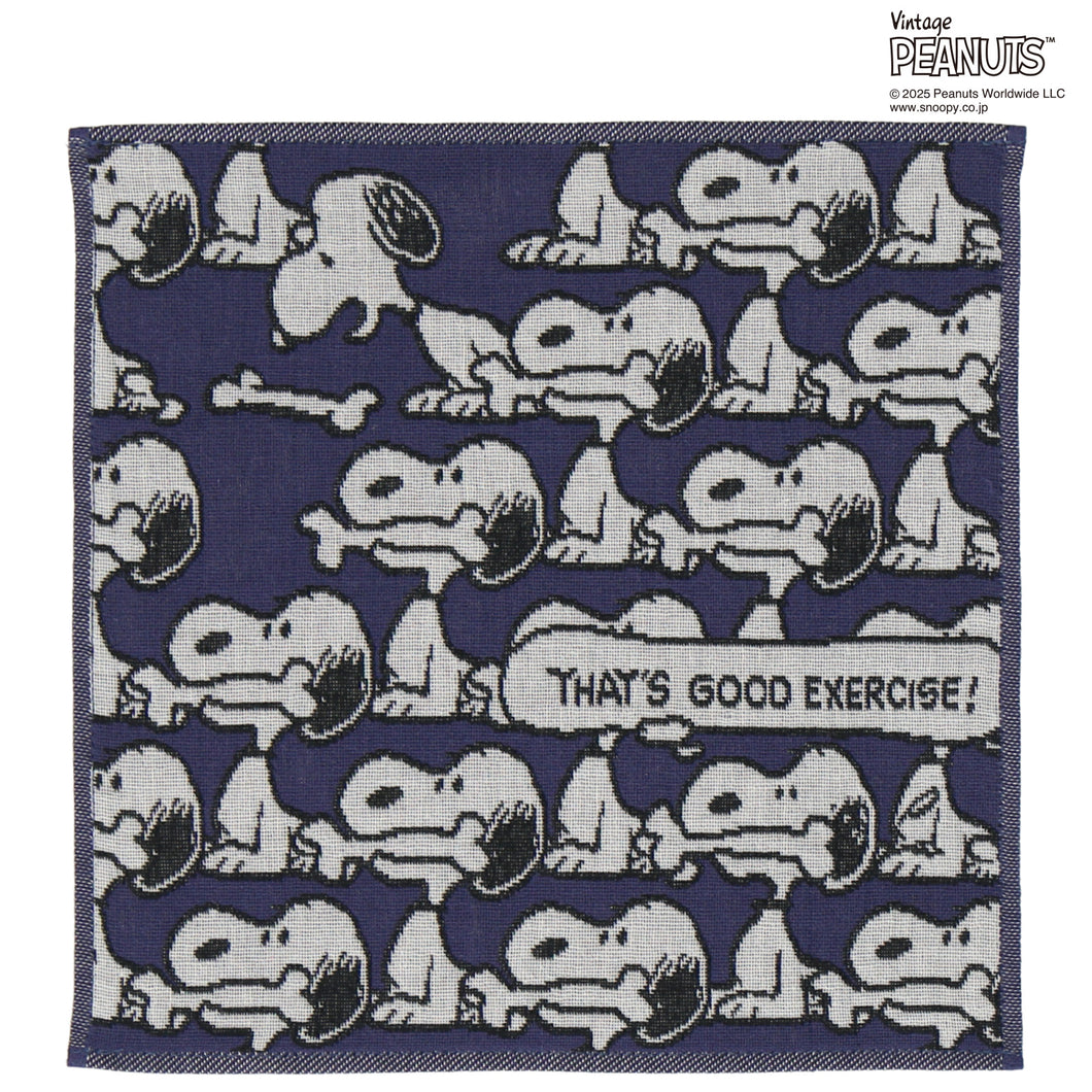 【NEW】3重ガーゼハンカチ #280c　ネイビーブルー