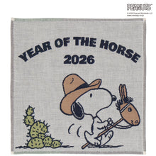 画像をギャラリービューアに読み込む, 【NEW】3重ガーゼハンカチ カウボーイスヌーピー #280a　ホワイト
