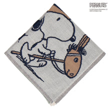 画像をギャラリービューアに読み込む, 【NEW】3重ガーゼハンカチ カウボーイスヌーピー #280a　ホワイト
