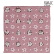 画像をギャラリービューアに読み込む, 【NEW】3重ガーゼハンカチ 桜 スヌーピー＆フレンズ フェイス　ピンク
