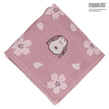 画像をギャラリービューアに読み込む, 【NEW】3重ガーゼハンカチ 桜 スヌーピー＆フレンズ フェイス　ピンク
