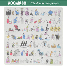 画像をギャラリービューアに読み込む, 【NEW】プリントハンカチ MOOMIN ALL STARS for MOOMIN 80 #284a　アイボリー
