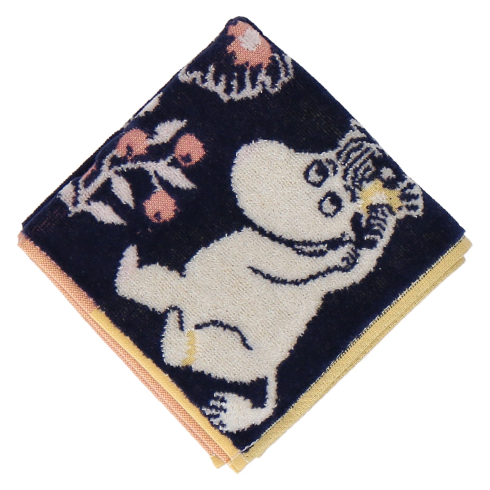 タオルハンカチ ムーミンママ＆ムーミン #285a ネイビーブルー