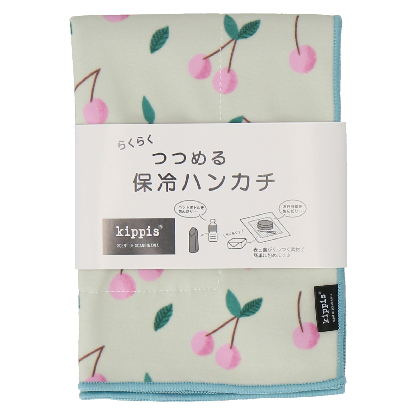 つつめる保冷ハンカチ kirisikka　グリーン