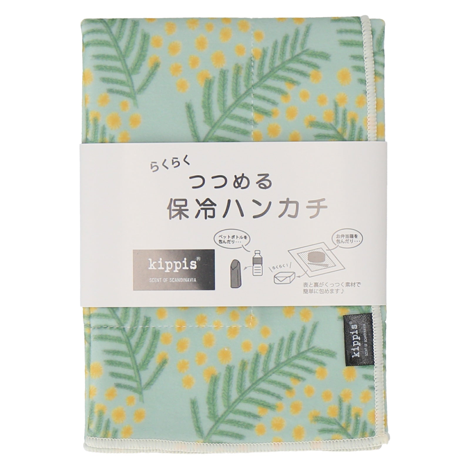 つつめる保冷ハンカチ #302a mimosa　グリーン