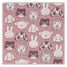 画像をギャラリービューアに読み込む, 【NEW】3重ガーゼハンカチ ミッフィー、ボリスとどうぶつたち　ピンク

