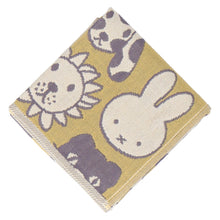画像をギャラリービューアに読み込む, 【NEW】3重ガーゼハンカチ ミッフィー、ボリスとどうぶつたち　イエロー
