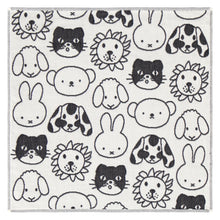 画像をギャラリービューアに読み込む, 【NEW】3重ガーゼハンカチ ミッフィー＆フレンズ モノトーン　アイボリー
