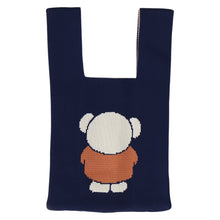 画像をギャラリービューアに読み込む, 【NEW】ニットミニバッグ ボリス　ネイビーブルー
