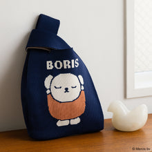 画像をギャラリービューアに読み込む, 【NEW】ニットミニバッグ ボリス　ネイビーブルー
