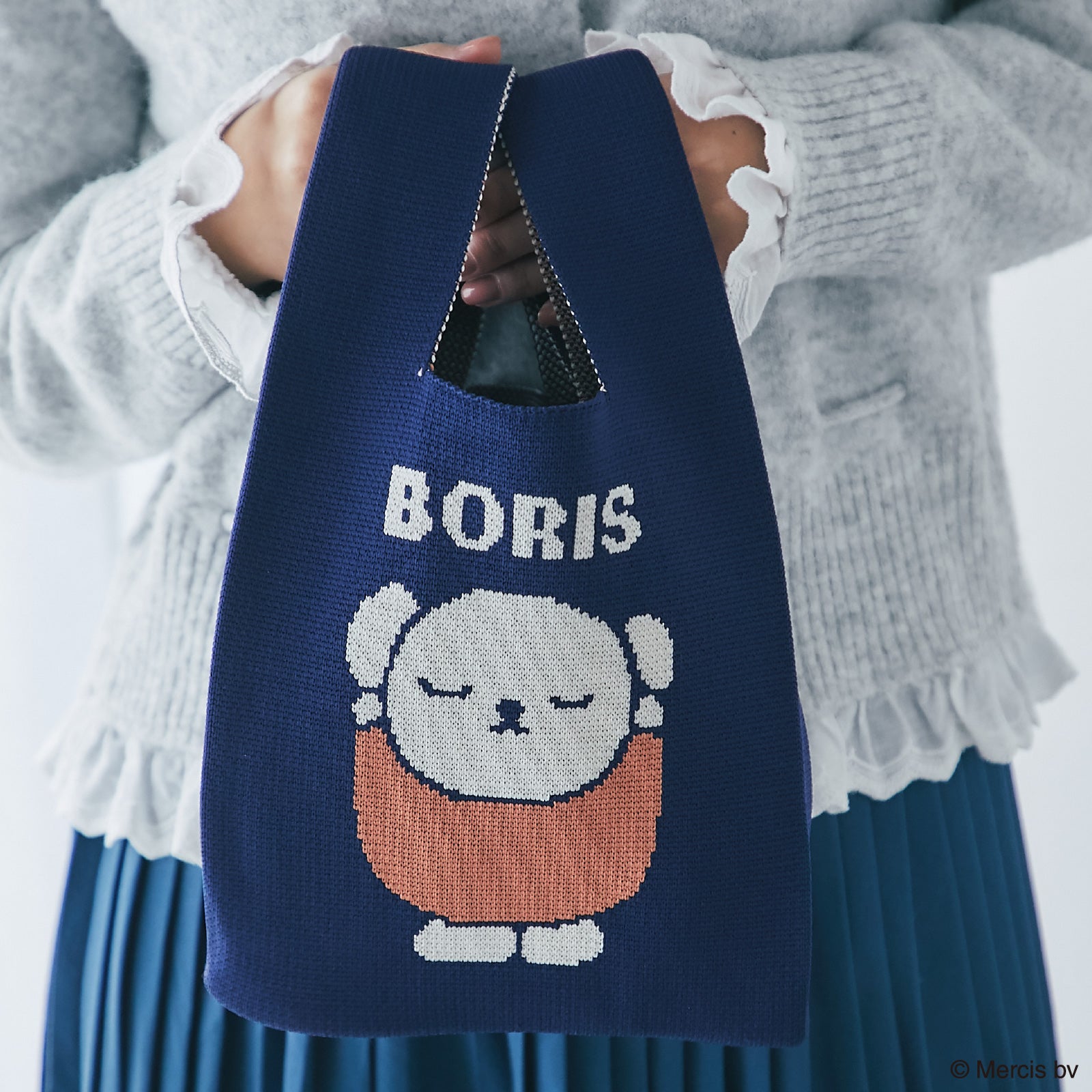 NEW】ニットミニバッグ ボリス ネイビーブルー – INTERMODE KAWABE