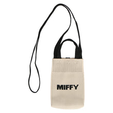 画像をギャラリービューアに読み込む, 【NEW】ニットショルダーバッグ ミッフィーフェイス　アイボリー
