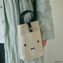 画像をギャラリービューアに読み込む, 【NEW】ニットショルダーバッグ ミッフィーフェイス　アイボリー
