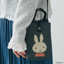 画像をギャラリービューアに読み込む, 【NEW】ニットショルダーバッグ ミッフィー　グレー
