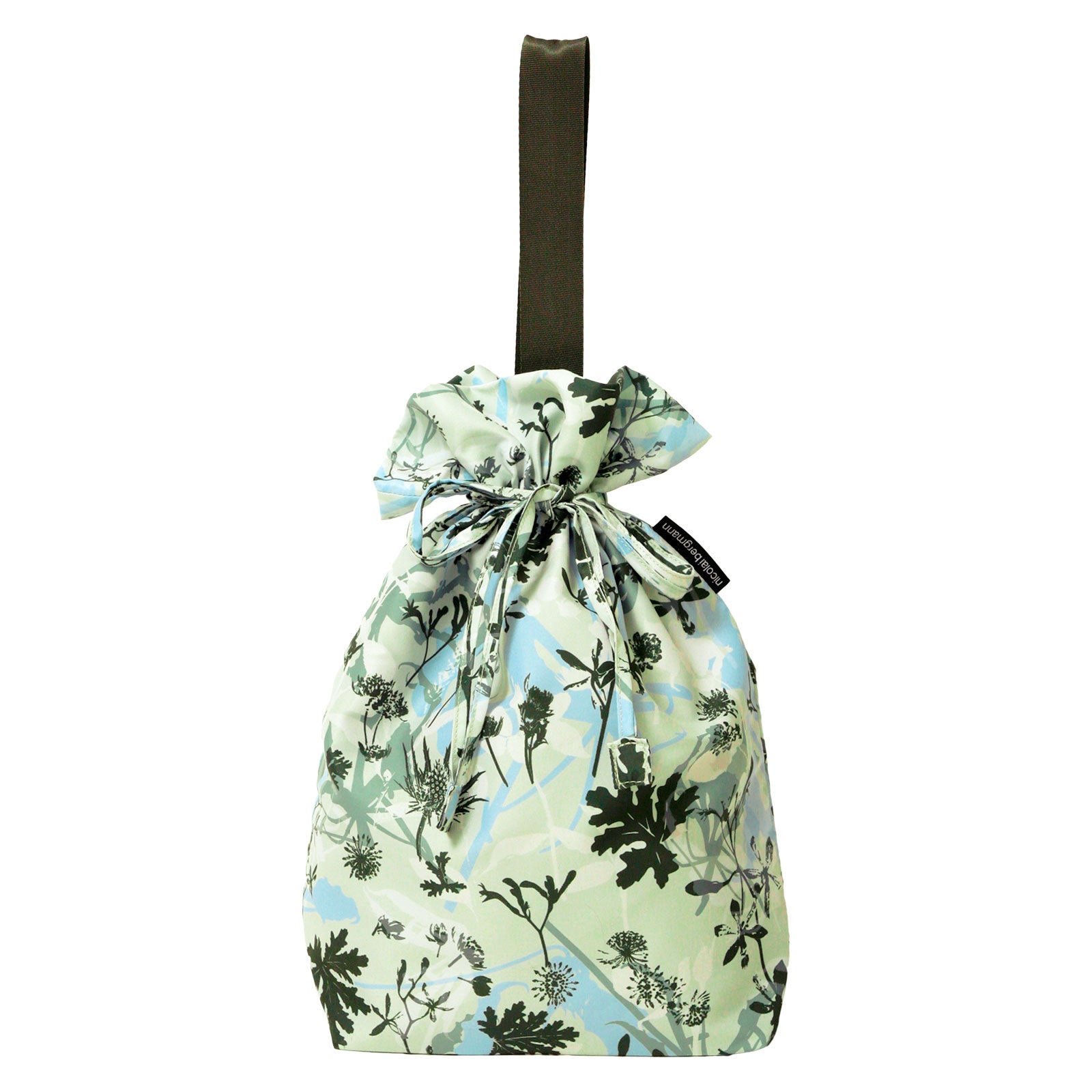 巾着トートバッグ #362b　スモーキーグリーン