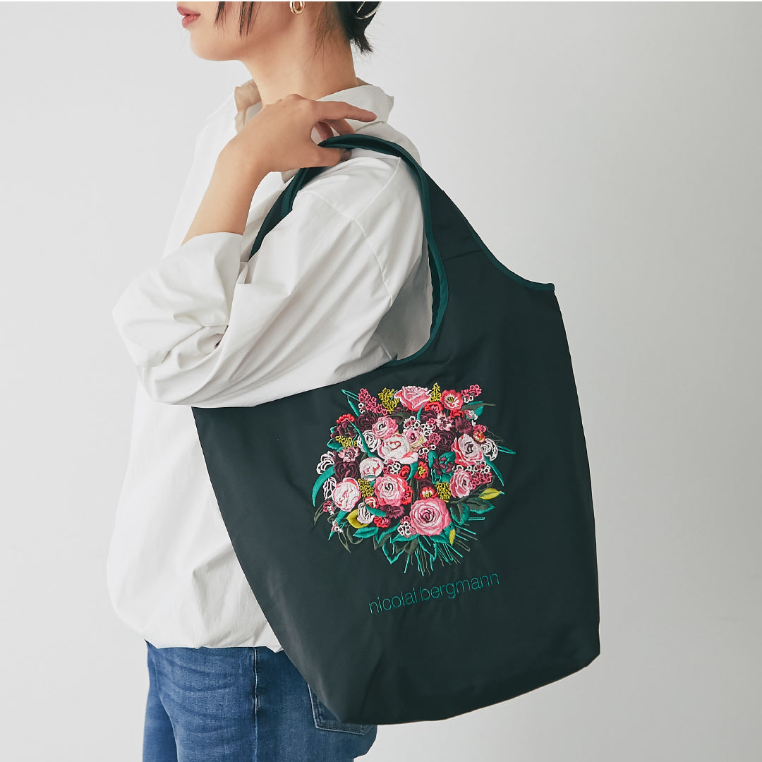 刺繍バッグ #362a ブラック – INTERMODE KAWABE