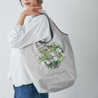 刺繍バッグ #362b　アイボリー