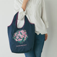 画像をギャラリービューアに読み込む, 【NEW】刺繍バッグ #362b　ネイビーブルー
